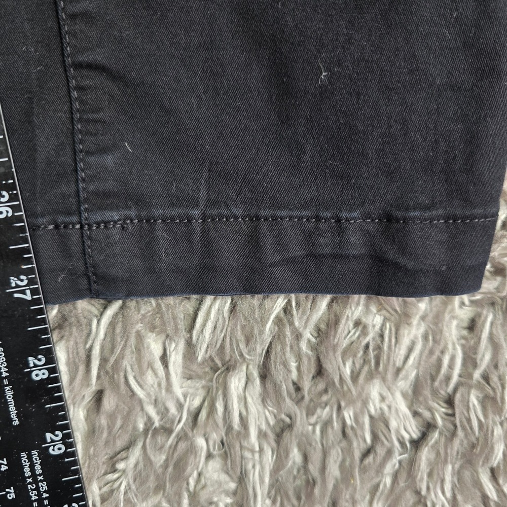 Express Mens Slim Fit Chino Pants Black 28x30 Stretch Cotton Blend Casual Work - Picture 7 of 10